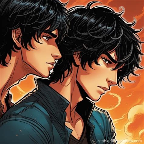 Percy Jackson And Nico Di Angelo Comics