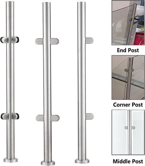 ZJMAMA Round Glass Railing End/Corner/Mid Post for | Ubuy India