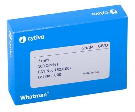 Whatman glass microfiber filters, binder free, Grade GF/C Grade GF/C ...