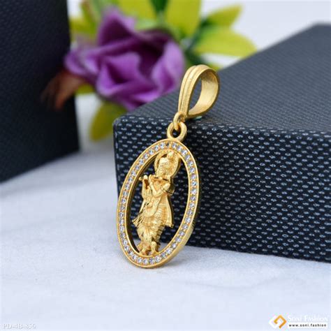 Lord Krishna Jewellery Collection – Tagged "Golden Pendant" – Soni ...