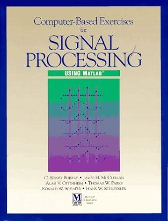 Buy Computer Based Exer Signal Pro Matlab: Matlab Curriculum Book ...