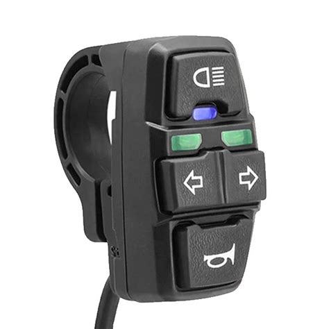 3 in 1 Electric Bike Scooter Switch Headlight Turn Signal Horn Switch ...