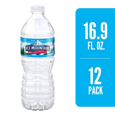ICE MOUNTAIN Brand 100% Natural Spring Water, 16.9-ounce bottles (Pack ...