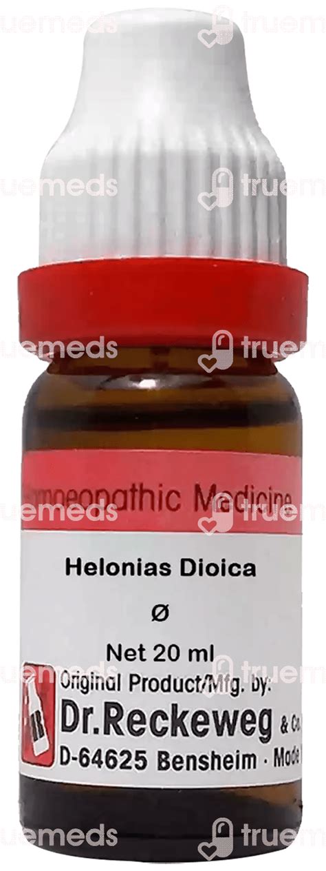 Dr Reckeweg Helonias Dioica Q Mother Tincture 20 Ml - Uses, Side ...