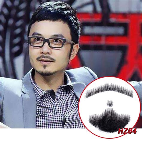 Buy CliCling Human Hair Fake Beard, Face Beard and Mustache for Adults ...