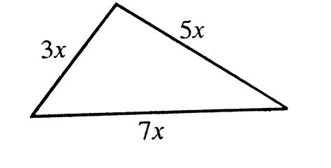 एक त्रिभुजाकार भूखंड (plot) की भुजाओं का अनुपात 3 : 5: 7 है और उसका ...