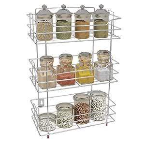 Buy Plantex Heavy Duty Stainless Steel 3-Tier Kitchen Rack for Kitchen ...