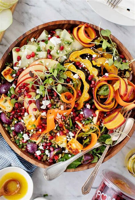 Pomegranate Salad with Cider Dressing Recipe - Love and Lemons