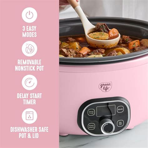 GreenLife 6QT PFAS-Free Ceramic Slow Cooker Review - First Grade Appliances