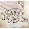UNIBLISS Cotton 144 TC Bedsheet (Double_Multicolour,Floral, Pack of 1 ...