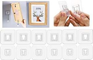 SEAHAVEN Self Adhesive (Male/Female) Wall Hooks 10KG (Max) Magic ...