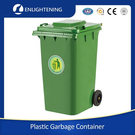 240L Outdoor Street 96 Gallon Trash Can Dustbin Urban Recycle Plastic ...