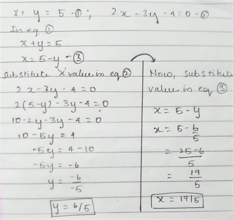 Image result for Solve a Linear Equation Using Substitution