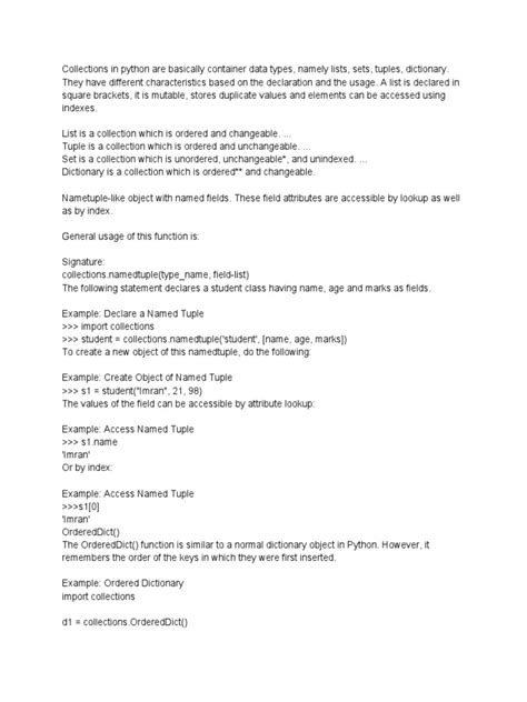 Image result for Collections Example in Python