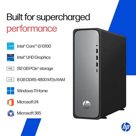 HP OmniDesk Slim, 13th Gen Intel Core i3-13100 (8GB DDR5, 512GB SSD),