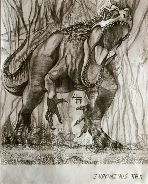 How To Draw Jurassic World Dinosaurs Indominus Rex