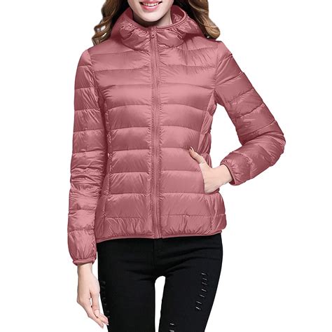 keusn women's packable down jacket lightweight puffer jacket hooded ...