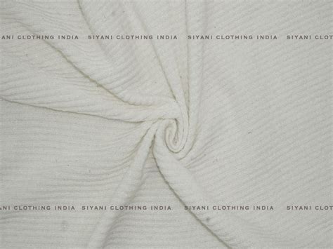 White Woven Wool Fabric – Siyani Clothing India