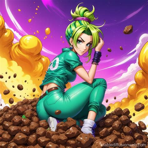 Jolyne Cujoh's Unusual Encounter in JJBA Manga Art | Stable Diffusion Online