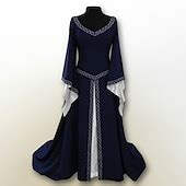 Medieval Renaissance Cocktail Dress Prom Dress Viking Outlander Elven ...