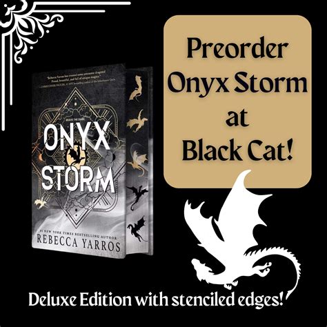 Onyx Storm (Deluxe Limited Edition) - by Rebecca Yarros | Black Cat ...