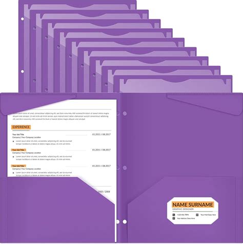 Amazon.com : Henoyso 36 Pcs 2 Pocket Plastic Folders with Clear Front ...