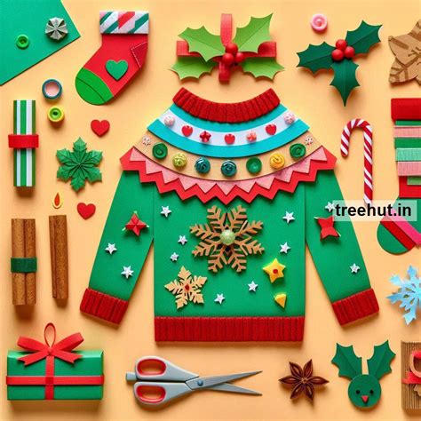 Christmas Ugly Sweater Paper Craft Ideas, Christmas Decoration Ideas ...