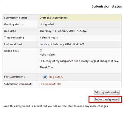Adding assignment in MOODLE