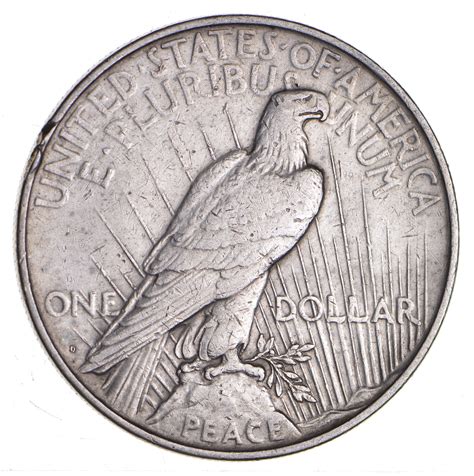 BETTER Date - 1927-D Peace Silver Dollar - Nice Retail Value - 90% ...