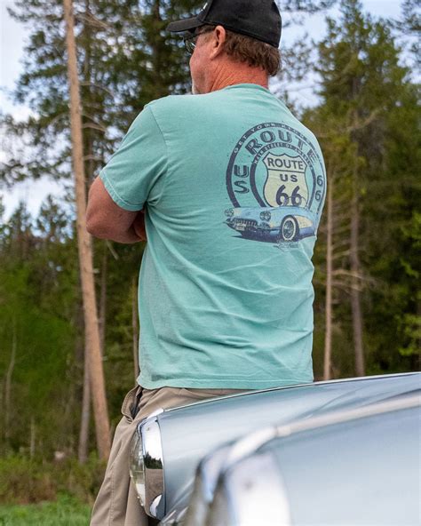 Alpha 60 Corvette T-Shirt | Cruising Route 66 Vette Tee by Laid Back – Laid-Back