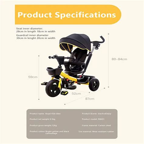 Classy Kids Pushtype Tricycle - StarAndDaisy