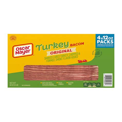 Oscar Mayer Turkey Bacon, 4 pk./48 oz | BJ's Wholesale Club