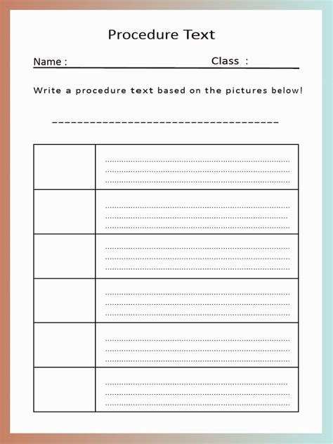 Image result for Procedure Text Examples