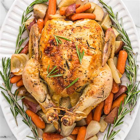 Herb Roasted Chicken Recipe Roasted Chicken With Lemon, Garlic, And