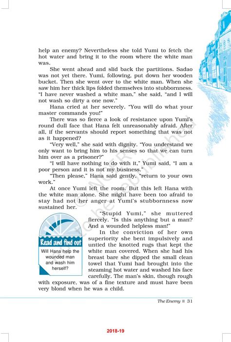 The Enemy - NCERT Book of Class 12 Vistas