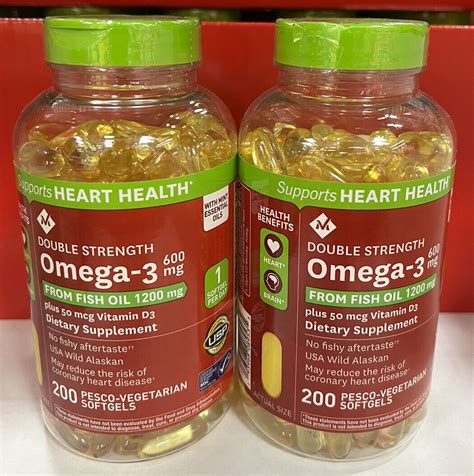 Member's Mark 600mg Omega 3 From Fish Oil 50 Mcg Vitamin D3 200 Softgels is not Halal, Install ...