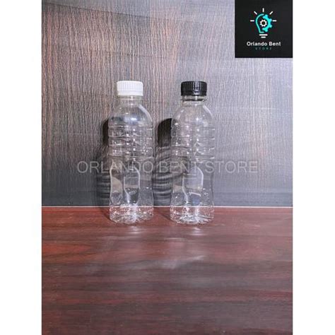 Jual Botol PET 330 ml Clear Tutup Putih dan Tutup Hitam - Tutup Hitam ...