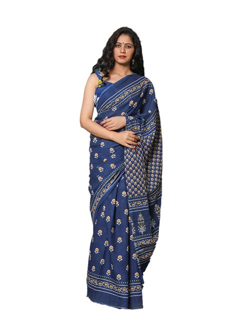 Buy Vanedik Mulmul Cotton Sarees for Women With Blouse Piece_ VDS-232 ...