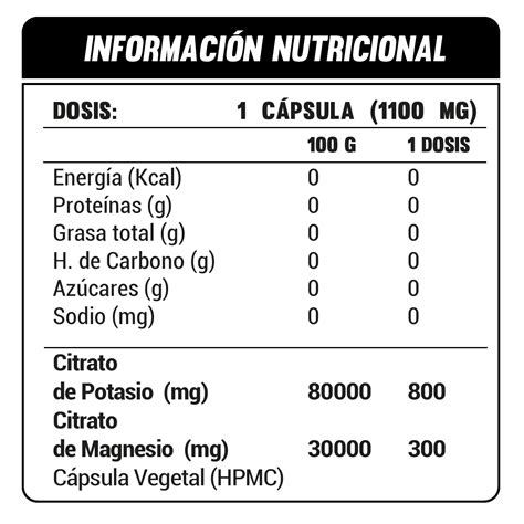 Citrato Potasio + Magnesio 1100 mg – High Nutrition – Paul More