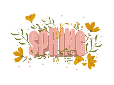 Image result for Spring Pattern Text Effect