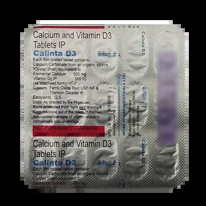 CALINTA D3 TABLET 15'S Price, Uses, Side Effects & Substitutes | Medkart