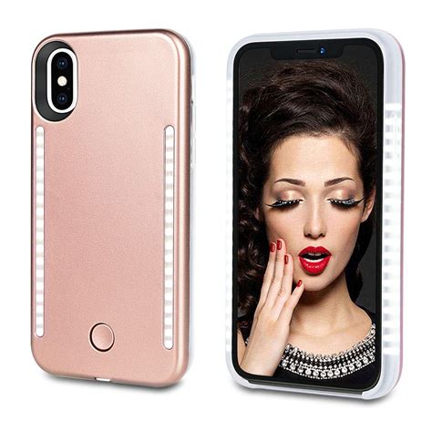 Vanjunn Selfie Light up Case for iPhone X Xs, LED Case with ...
