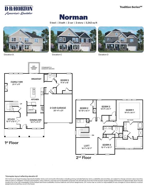 Floor Plan in The Manors at Galvins Ridge | Sanford, NC | D.R. Horton