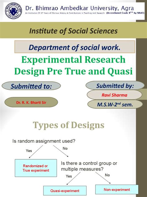 Experimental Research Design Pre True and Quasi | Download Free PDF ...