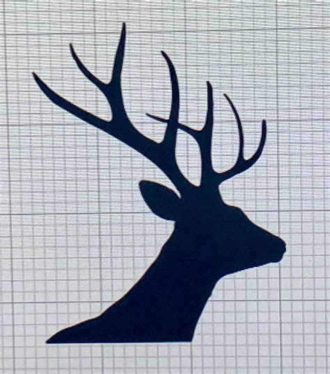 Deer Head Outline Side
