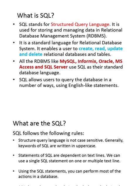 Image result for Basic SQL Tutorial PDF