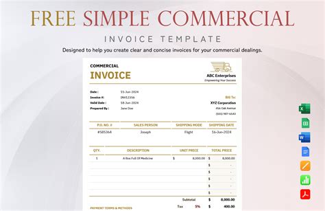 Image result for Simple Invoice Template