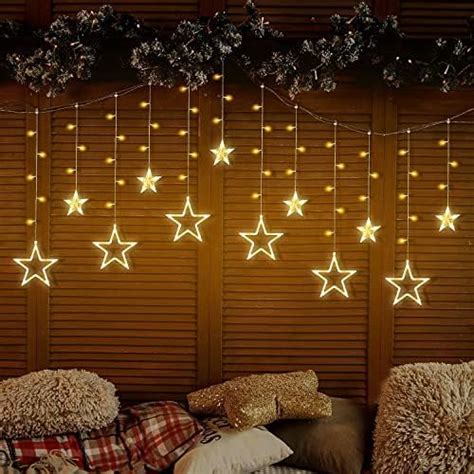 Buy The Purple Tree Decorative Star Curtain LED Lights for Diwali (2.5 ...