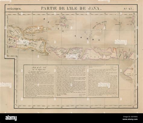 Océanique. Partie de l'ile de Java #27 Bali Lombok Sumbawa VANDERMAELEN 1827 map Stock Photo - Alamy