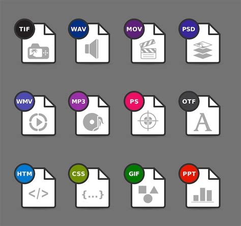 Image result for File Format Icon Set